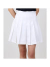 Women's Adina Pleated Skirt White - J.LINDEBERG - BALAAN 1