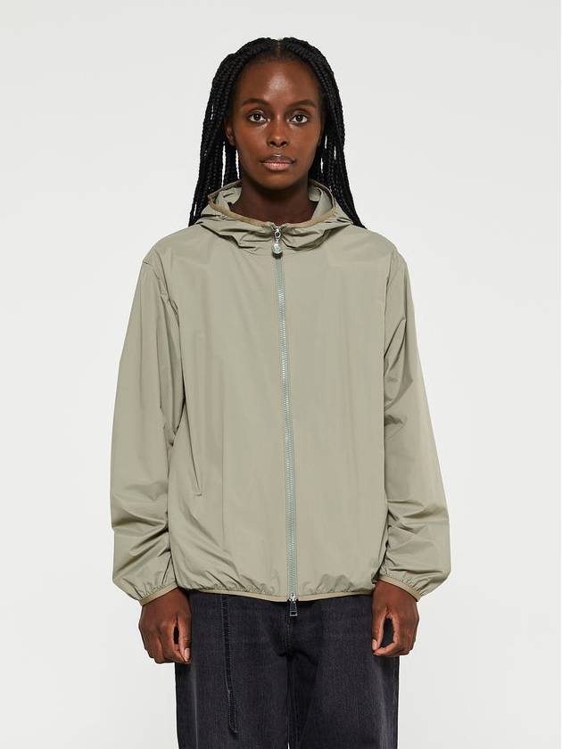 Fegeo Logo Patch Hoodie Sage Green - MONCLER - BALAAN 2