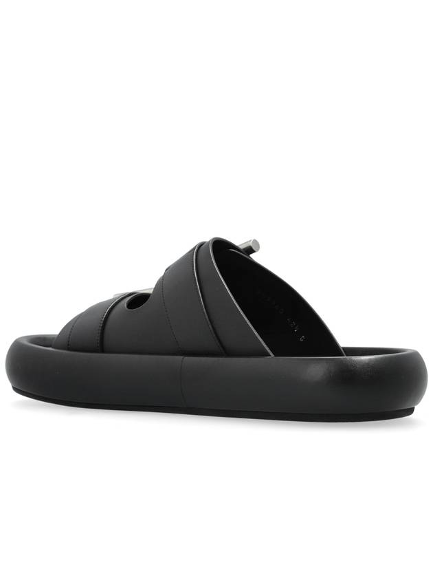 Alexander McQueen Slides With Logo, Men's, Black - ALEXANDER MCQUEEN - BALAAN 5