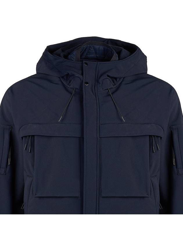 Men's Shell R Lens Wappen Hooded Jacket Navy - CP COMPANY - BALAAN 5