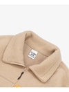 PG HIGH NECK BOA FLEECE JACKET BEIGE - POLYGRAM - BALAAN 4