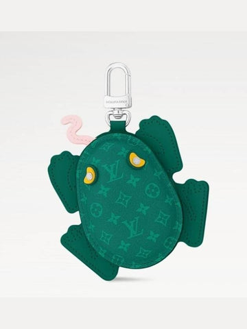 LV Frog Bag Charm Key Holder Green - LOUIS VUITTON - BALAAN 1