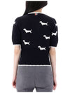 Hector Icon Pointel Knit Top Navy - THOM BROWNE - BALAAN 5