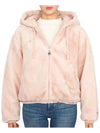 Women's Reversible Quilted Eaton Fur Jacket Rose - MOOSE KNUCKLES - BALAAN 7