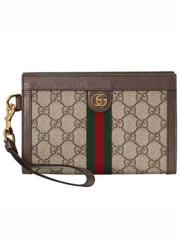 Ophidia GG Clutch Bag Brown - GUCCI - BALAAN 1