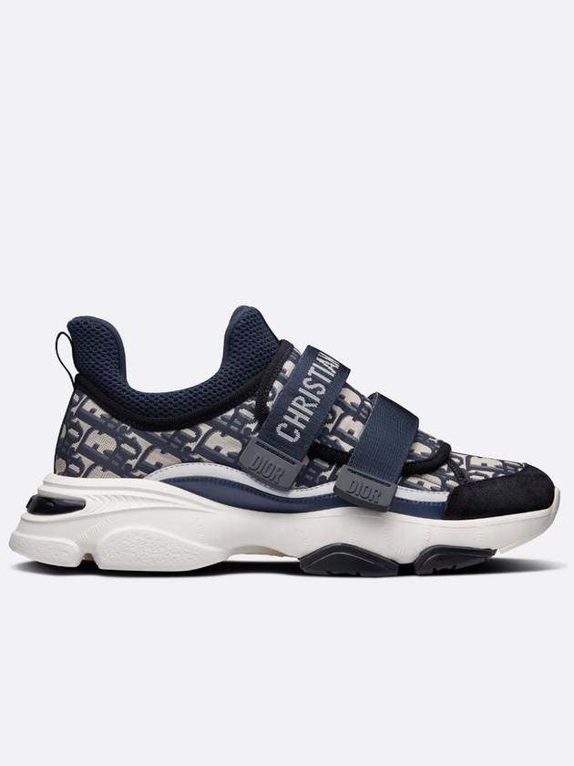 D-Wander Oblique Technical Fabric Low Top Sneakers Deep Blue - DIOR - BALAAN 3