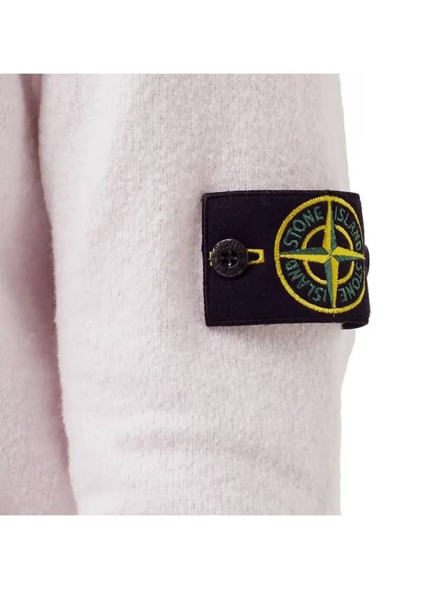 Soft Cotton Crewneck Knit Top Rose - STONE ISLAND - BALAAN 5