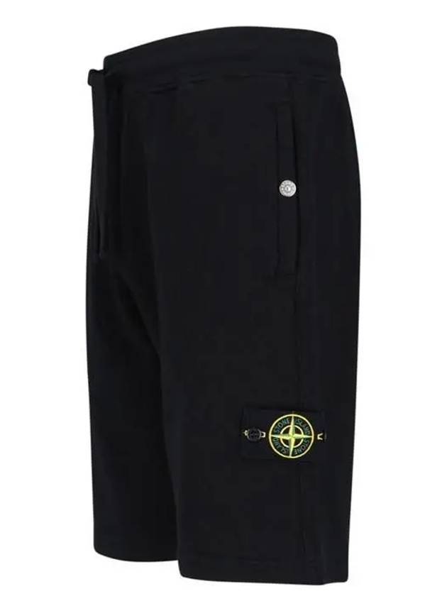 Wappen Patch Old Regular Fit Shorts Black - STONE ISLAND - BALAAN 3