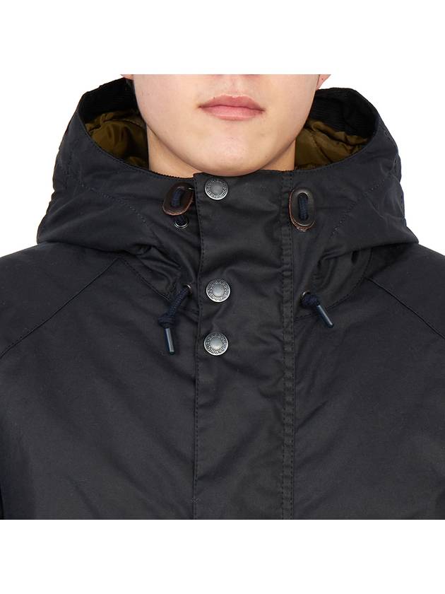 Rockfield Wax Jacket Navy - BARBOUR - BALAAN 8