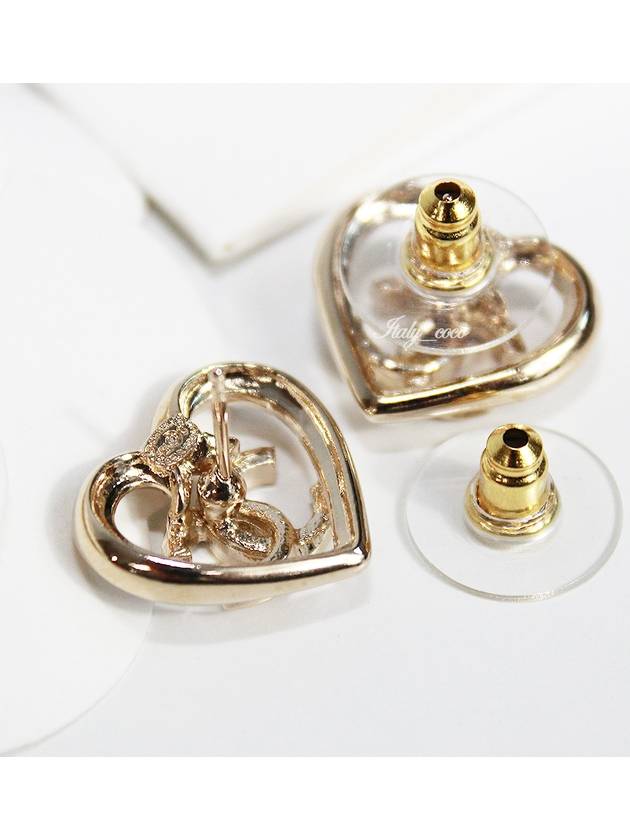 Heart CC Earrings Gold - CHANEL - BALAAN 9