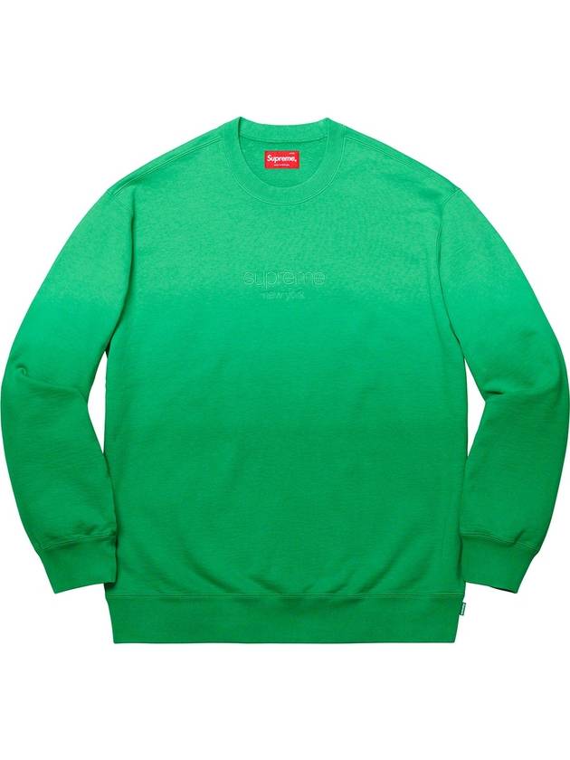 Dipped Crewneck Sweatshirt Green Dipped Crewneck GREEN - SUPREME - BALAAN 1