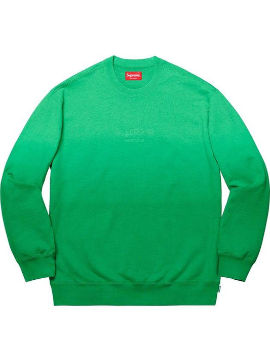 Dipped Crewneck Sweatshirt Green Dipped Crewneck GREEN - SUPREME - BALAAN 1