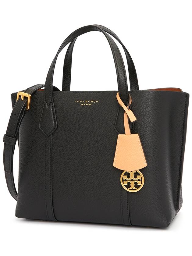 Perry Triple Compartment Small Tote Bag Black - TORY BURCH - BALAAN 3