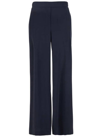 Blue Pants With Wide Leg And Elastic Rear Waist In Tech Fabric Woman - P.A.R.O.S.H. - BALAAN 1