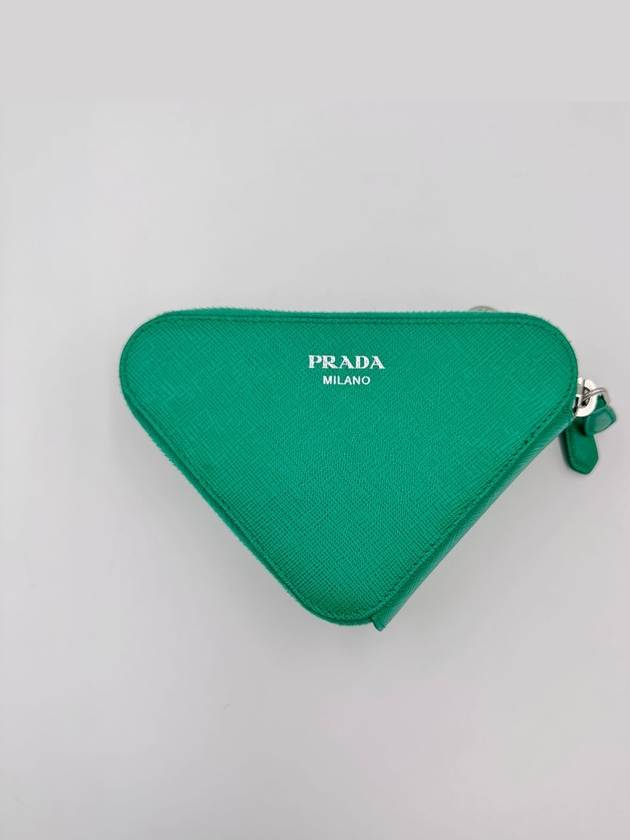 Saffiano Triangle Mini Pouch 1NR015 - PRADA - BALAAN 2