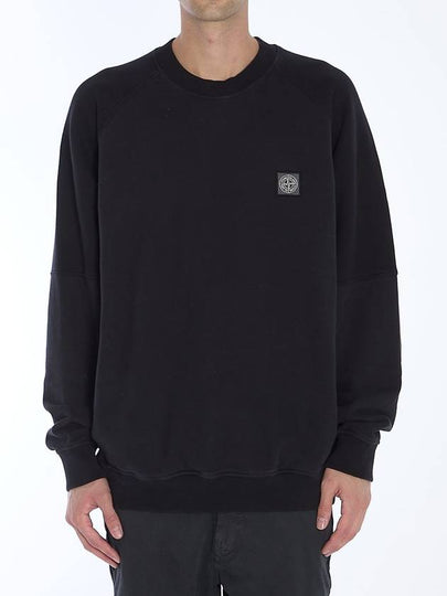 Compass Patch Knit Top Black - STONE ISLAND - BALAAN 2