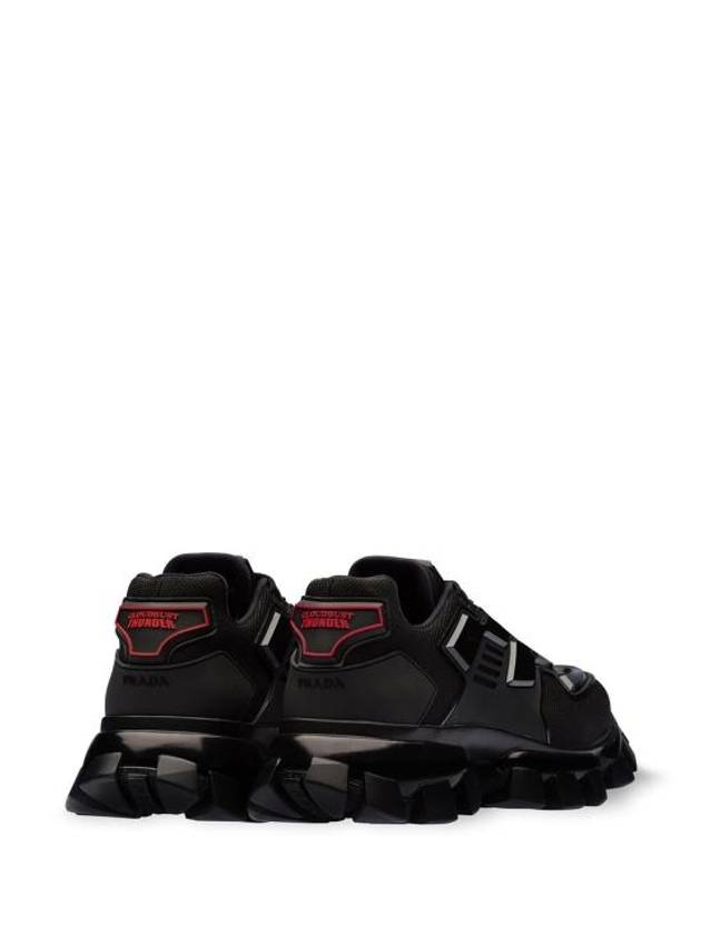 Cloudbust Thunder Low Top Sneakers Black - PRADA - BALAAN 4