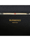 Leather and Vintage Check Note Crossbody Bag Black - BURBERRY - BALAAN 11