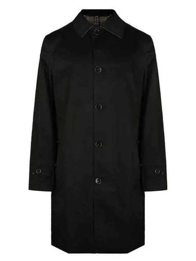 Cotton Inner Check Single Coat Black - BURBERRY - BALAAN 2