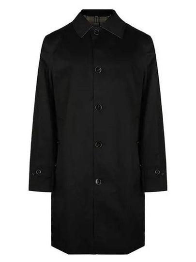 Cotton Inner Check Single Coat Black - BURBERRY - BALAAN 2