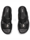 Aqua Grained Calfskin Sandal Black - DIOR - BALAAN 2