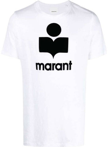 Karman Logo Short Sleeve T-Shirt White - ISABEL MARANT - BALAAN 1