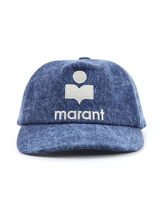 Embroidered Logo Ball Cap Denim Blue - ISABEL MARANT - BALAAN 2