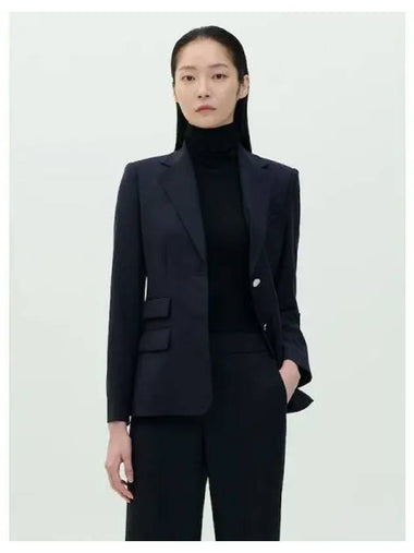 Women s Slick Flannel 2 Button Tailor Jacket Navy Domestic Product GM0024090906506 - THEORY - BALAAN 1