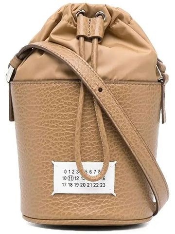 5AC Micro Number Logo Bucket Bag Camel Brown - MAISON MARGIELA - BALAAN 1