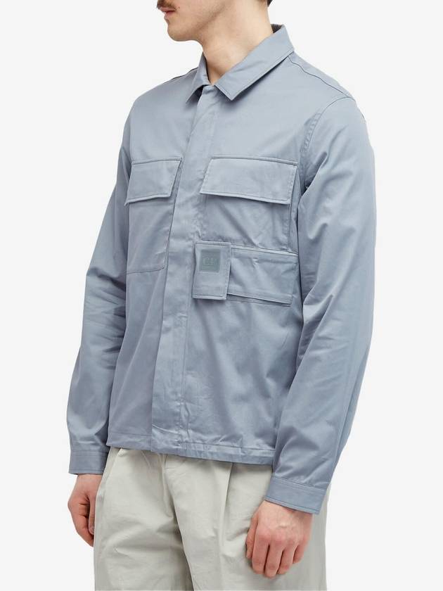 Gabardine Pockets Long Sleeve Shirt Turbulence - CP COMPANY - BALAAN 3