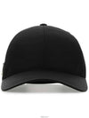 Re-Nylon Triangle Logo Baseball Cap Black - PRADA - BALAAN 4