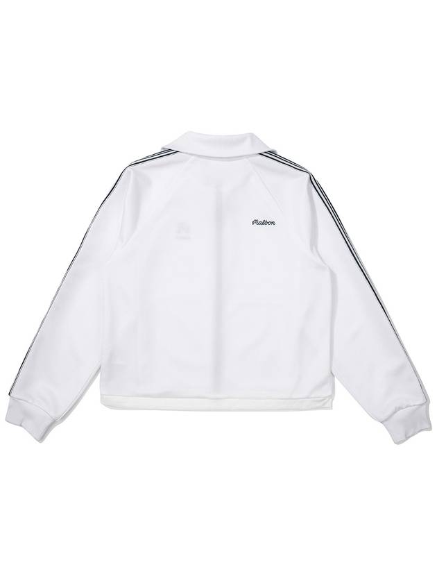 SOFT TRACK TOP JERSEY JACKET WHITE WOMAN - MALBON GOLF - BALAAN 2