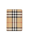 Vintage Check Passport Wallet Beige - BURBERRY - BALAAN 1