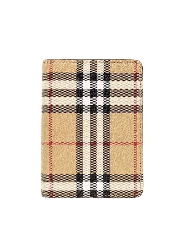 Vintage Check Passport Wallet Beige - BURBERRY - BALAAN 1