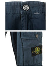 Men's Wappen Patch Cargo Straight Pants Blue - STONE ISLAND - BALAAN 7