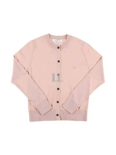 Baby Fox Patch Regular Cardigan Pink - MAISON KITSUNE - BALAAN 2