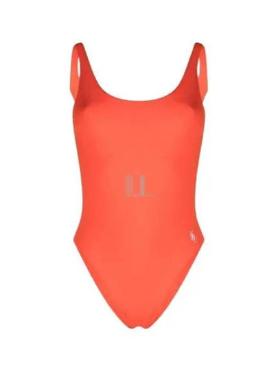 Carla SRC Logo Print One Piece Swimsuit Orange - SPORTY & RICH - BALAAN 2