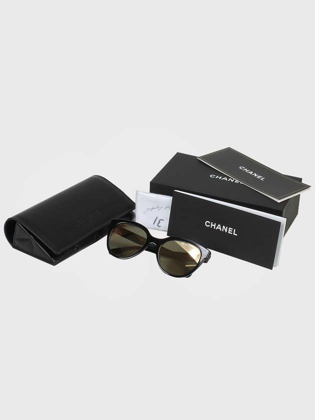 Eyewear Butterfly 24K Gold Mirror Sunglasses Black - CHANEL - BALAAN 8