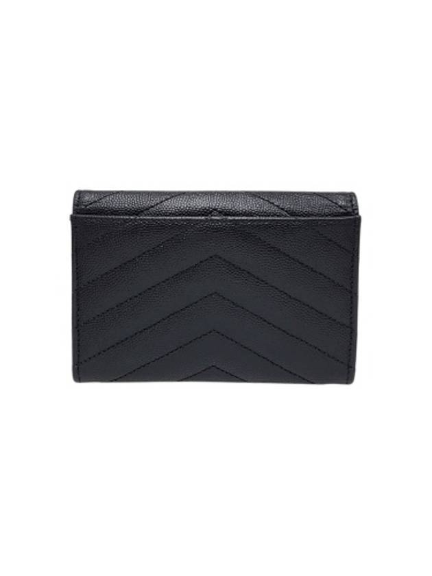 414404 Envelope gold monogram card and business holder - SAINT LAURENT - BALAAN 3