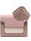 Saffiano Tri-Fold Half Wallet Pink - MARNI - BALAAN 3