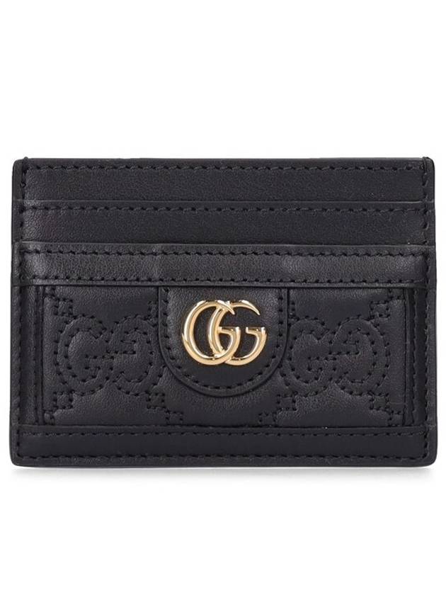 GG Matelassé Card Wallet Black - GUCCI - BALAAN 2