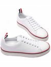 Women's Tennis Striped Low Top Sneakers White - THOM BROWNE - BALAAN 6