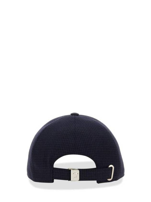 Logo Print Baseball Ball Cap Navy - VERSACE - BALAAN 4