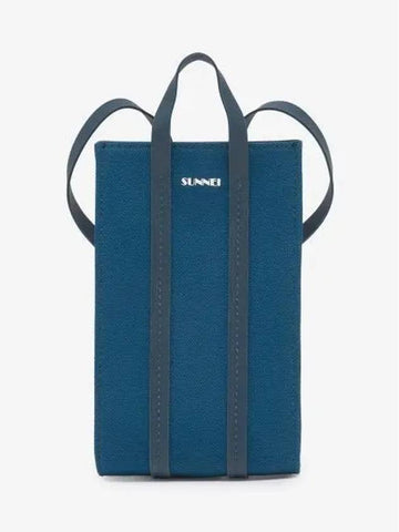 Parallepipedo Phone Cross Bag Petrol Blue MACCXSLG009CAN001BPT - SUNNEI - BALAAN 1