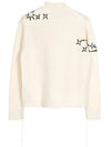 Logo Wool Knit Top White - DIOR - BALAAN 3