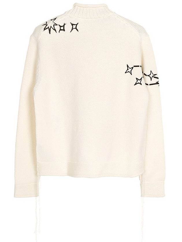 Logo Wool Knit Top White - DIOR - BALAAN 3