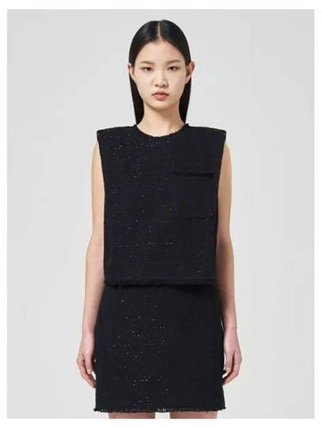 Tweed sleeveless top black domestic product GM0023121584476 - JUUN.J - BALAAN 1