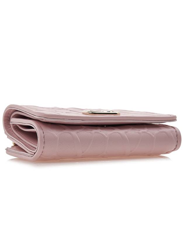 Twill Iconograph Half Wallet Rose - VALENTINO - BALAAN 6