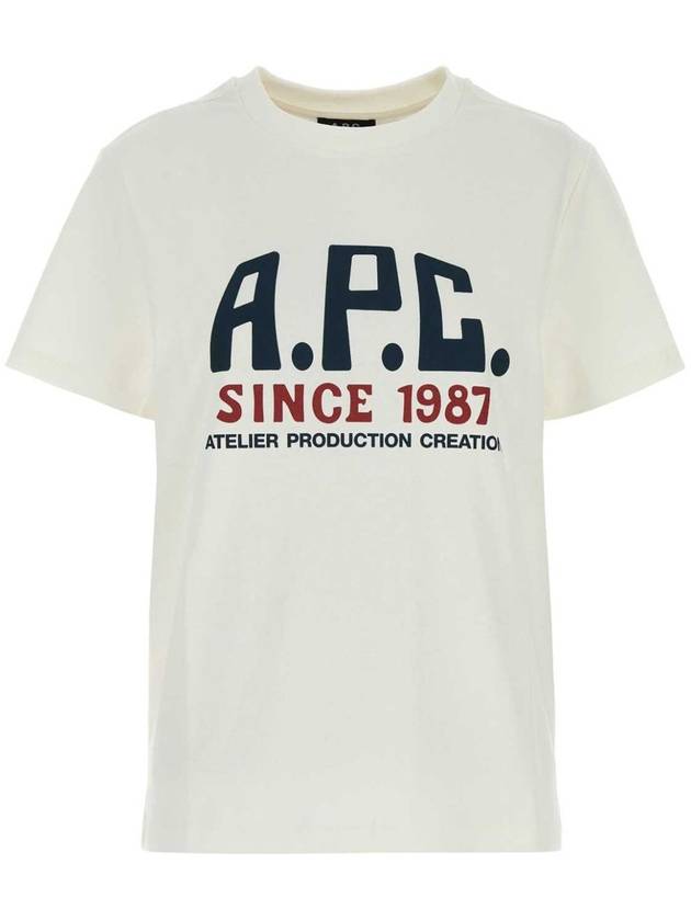 Print Label Short Sleeve T-Shirt White - A.P.C. - BALAAN 2