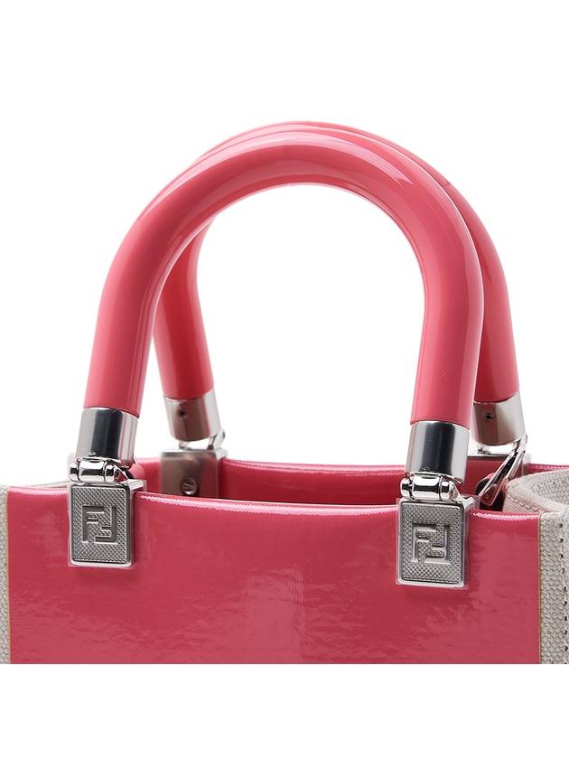 Sunshine Shopper Small Tote Bag Pink - FENDI - BALAAN 9